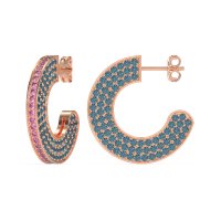 Multi-Row Open Hoop Fashion Earrings
