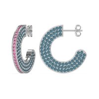 Multi-Row Open Hoop Fashion Earrings