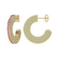 Multi-Row Open Hoop Fashion Earrings