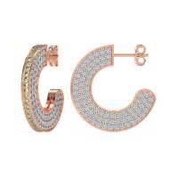 Multi-Row Open Hoop Fashion Earrings