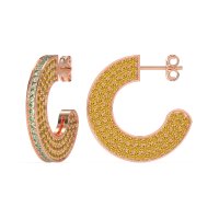 Multi-Row Open Hoop Fashion Earrings