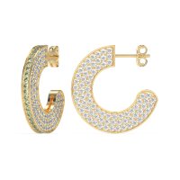 Multi-Row Open Hoop Fashion Earrings