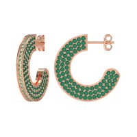 Multi-Row Open Hoop Fashion Earrings