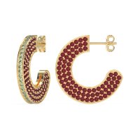 Multi-Row Open Hoop Fashion Earrings