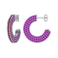 Multi-Row Open Hoop Fashion Earrings