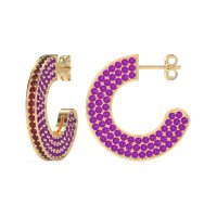 Multi-Row Open Hoop Fashion Earrings