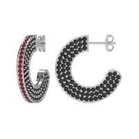 Multi-Row Open Hoop Fashion Earrings