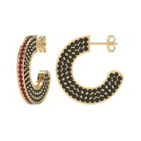 Multi-Row Open Hoop Fashion Earrings