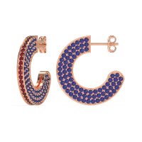 Multi-Row Open Hoop Fashion Earrings
