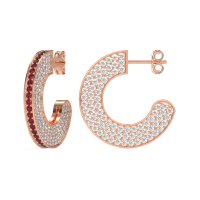 Multi-Row Open Hoop Fashion Earrings