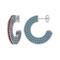 Multi-Row Open Hoop Fashion Earrings