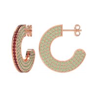 Multi-Row Open Hoop Fashion Earrings