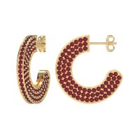 Multi-Row Open Hoop Fashion Earrings