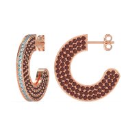 Multi-Row Open Hoop Fashion Earrings