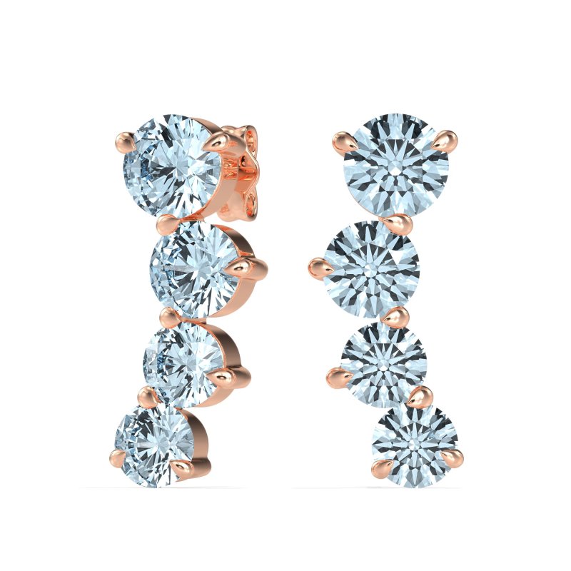 Ear Crawler Graduated Earrings