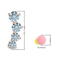 Ear Crawler Graduated Earrings