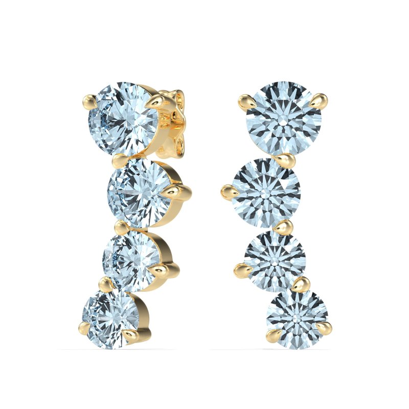 Ear Crawler Graduated Earrings