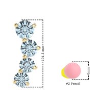 Ear Crawler Graduated Earrings