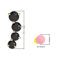 Ear Crawler Graduated Earrings