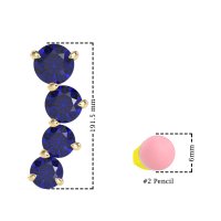 Ear Crawler Graduated Earrings