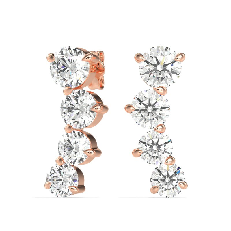 Ear Crawler Graduated Earrings