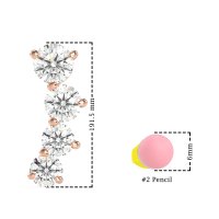 Ear Crawler Graduated Earrings