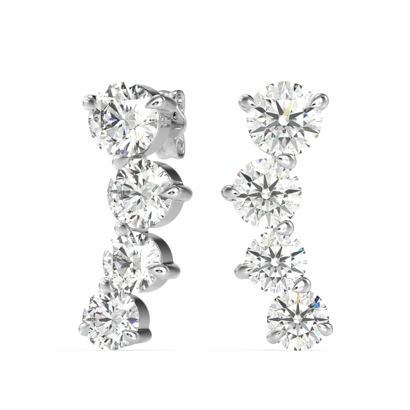 Ear Crawler Graduated Earrings