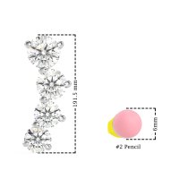 Ear Crawler Graduated Earrings