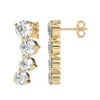 Ear Crawler Graduated Earrings