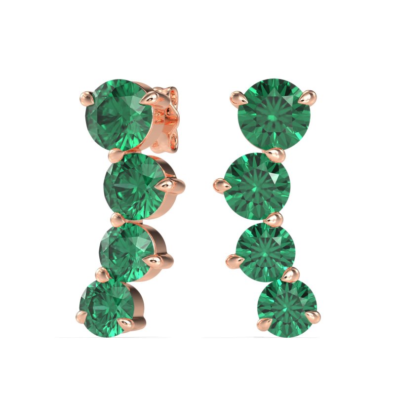 Ear Crawler Graduated Earrings