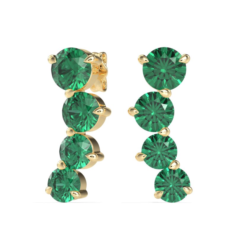 Ear Crawler Graduated Earrings