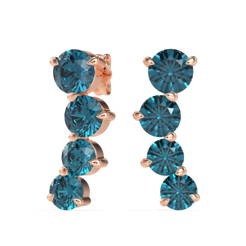 Ear Crawler Graduated Earrings