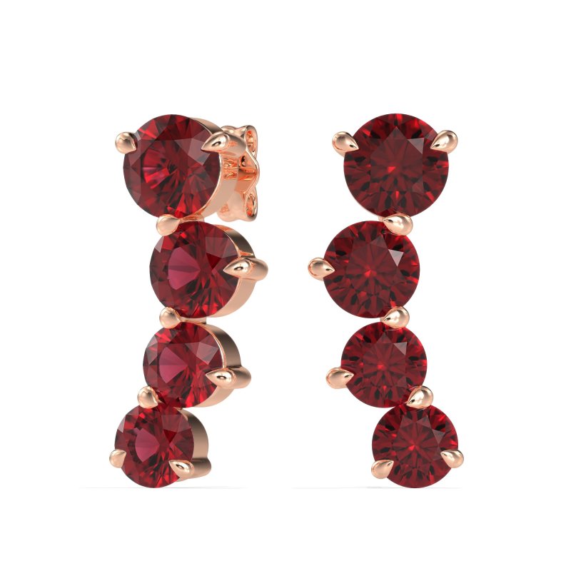 Ear Crawler Graduated Earrings