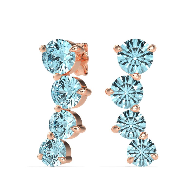 Ear Crawler Graduated Earrings