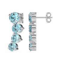 Ear Crawler Graduated Earrings