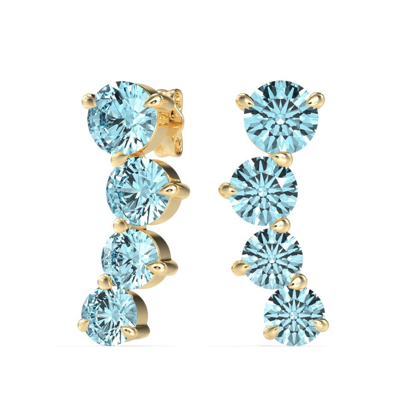Ear Crawler Graduated Earrings