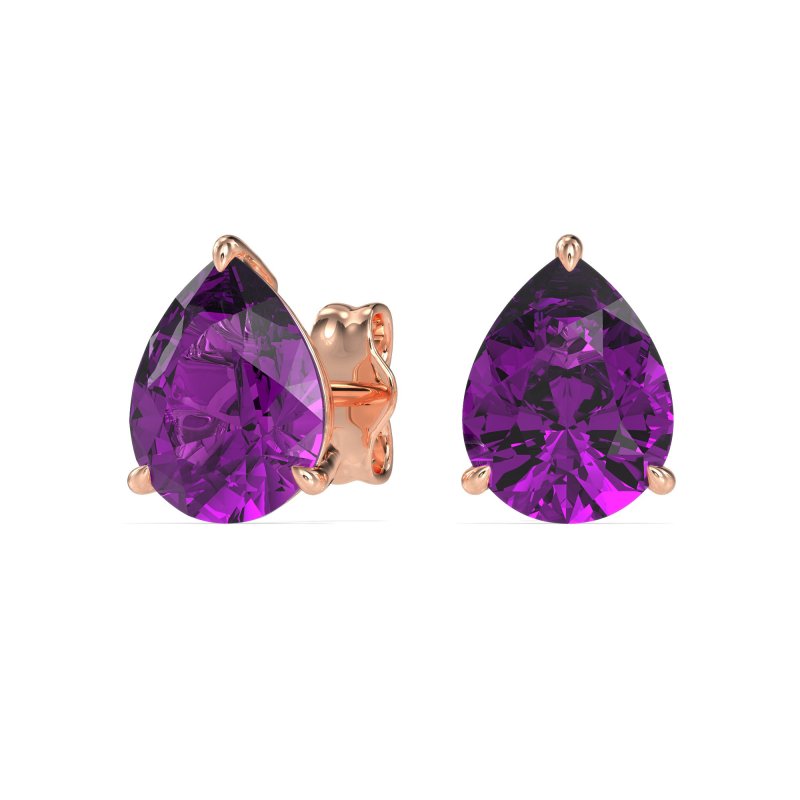 Pear Shape Stud Earrings