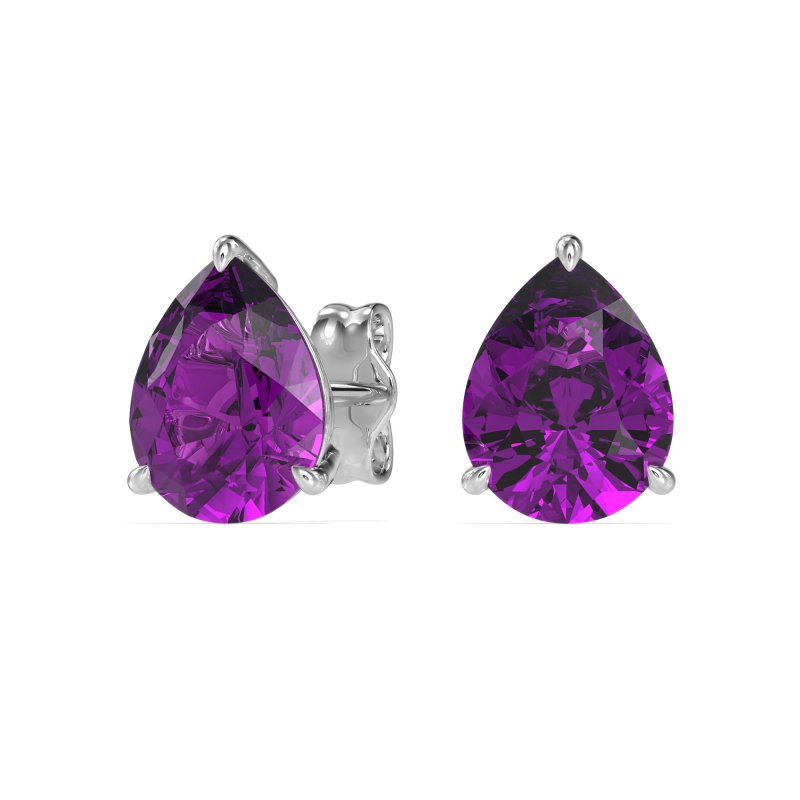 Pear Shape Stud Earrings