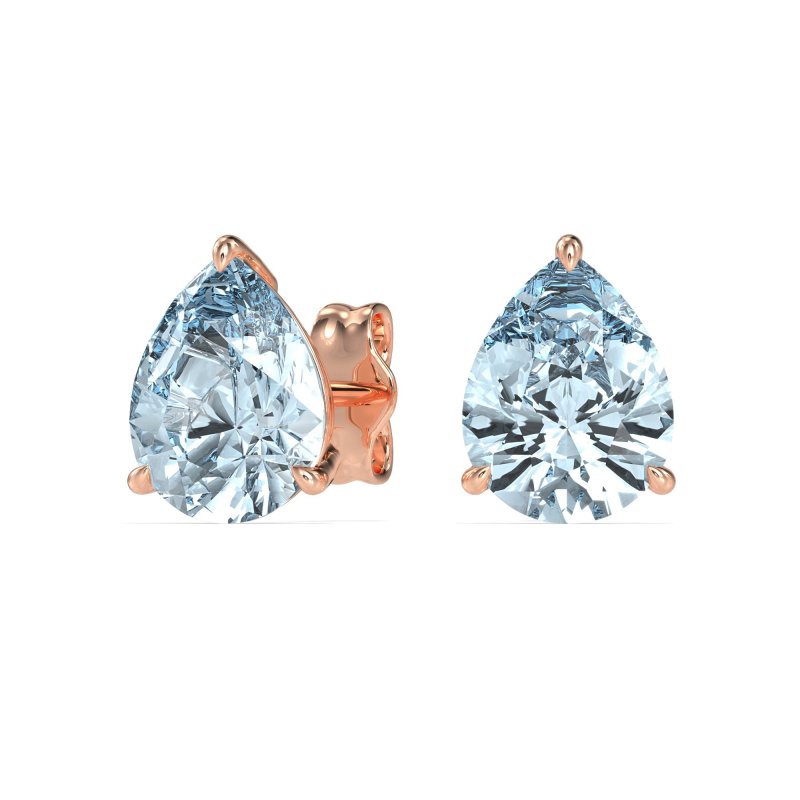 Pear Shape Stud Earrings