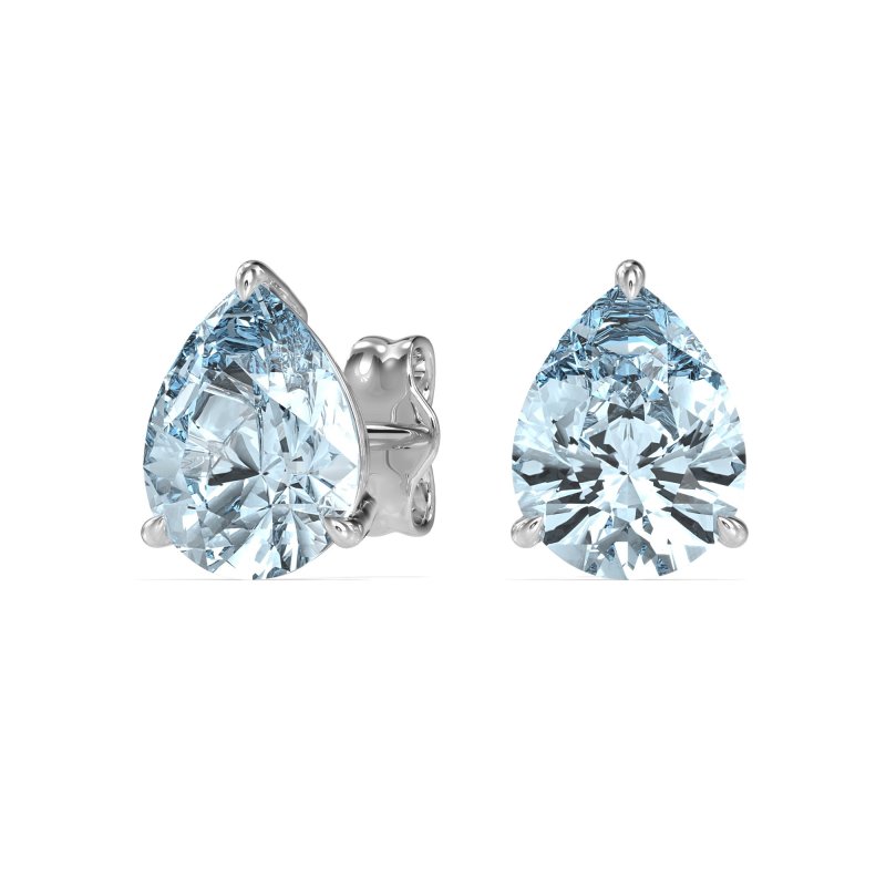 Pear Shape Stud Earrings