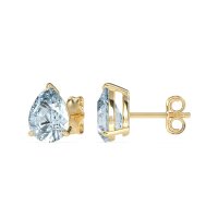 Pear Shape Stud Earrings