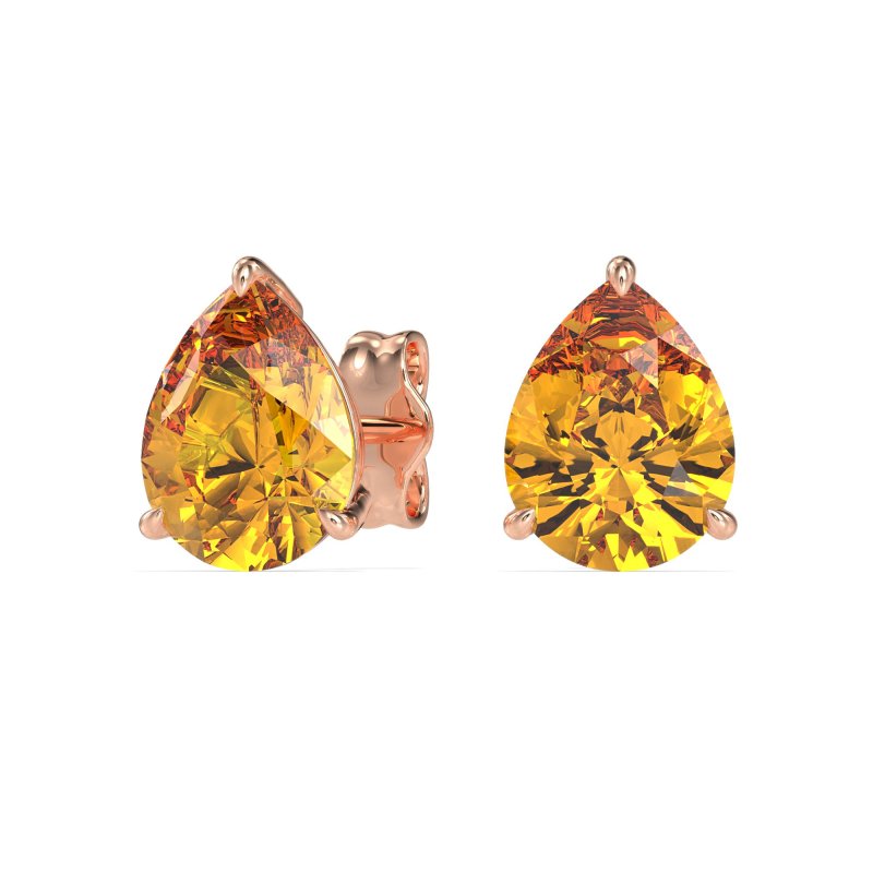 Pear Shape Stud Earrings
