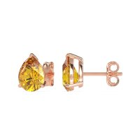 Pear Shape Stud Earrings