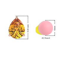 Pear Shape Stud Earrings