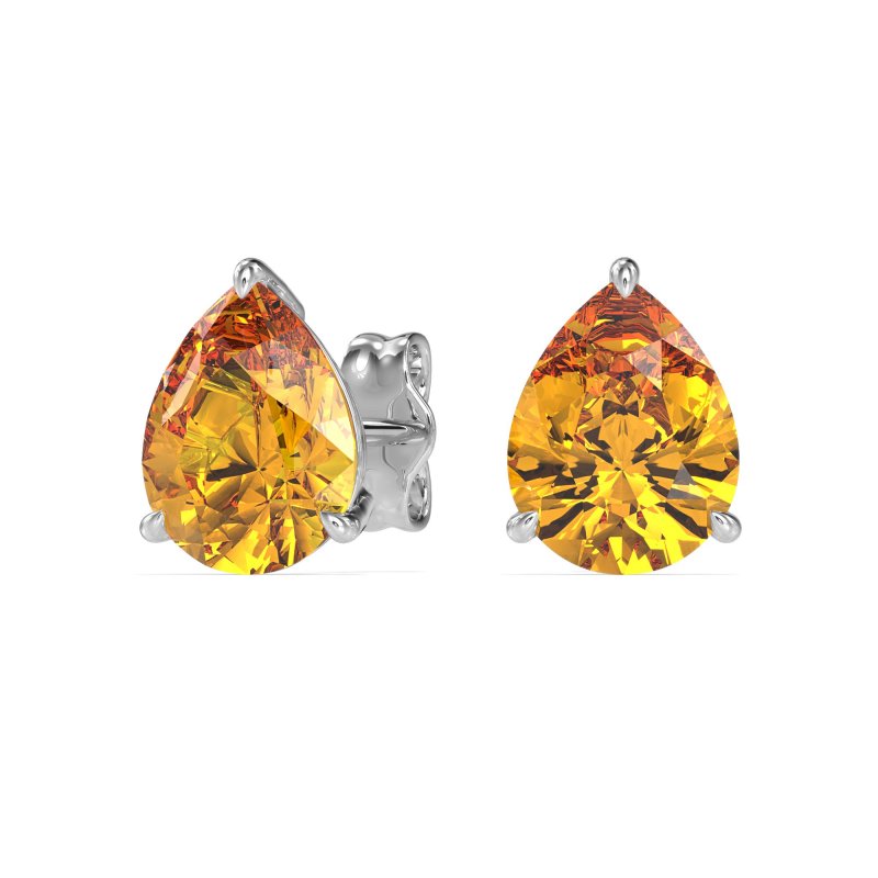 Pear Shape Stud Earrings