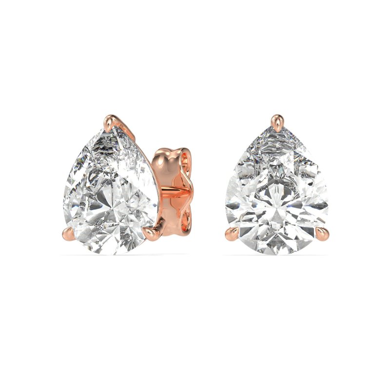 Pear Shape Stud Earrings