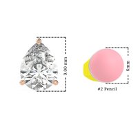 Pear Shape Stud Earrings