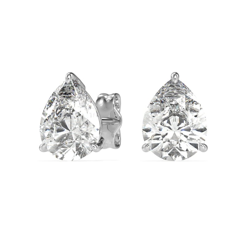 Pear Shape Stud Earrings
