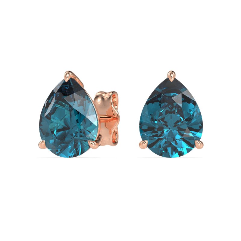 Pear Shape Stud Earrings