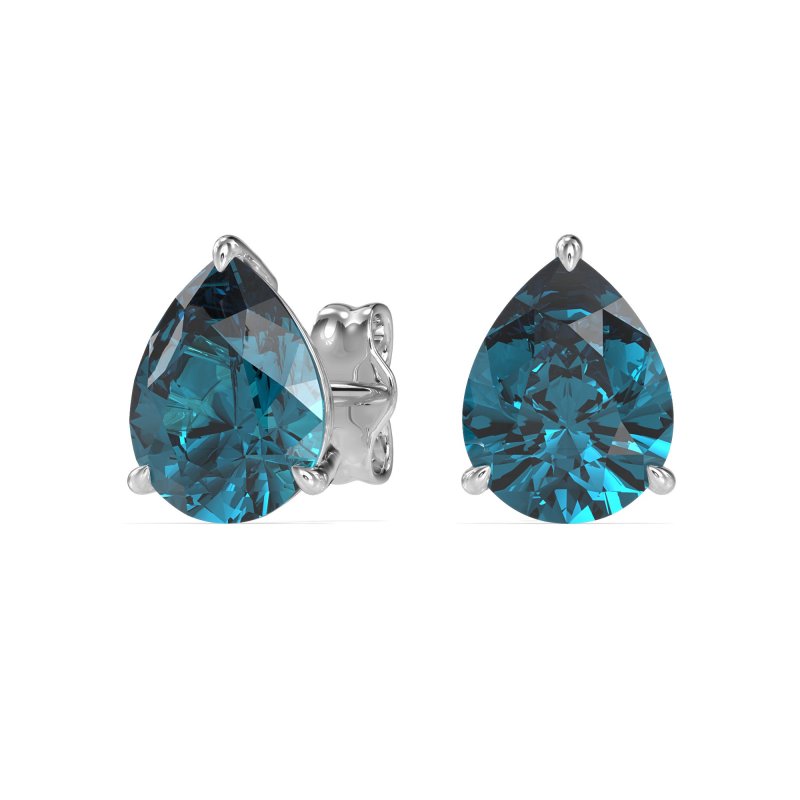 Pear Shape Stud Earrings